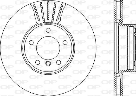 OPEN PARTS Тормозной диск BDR1940.20